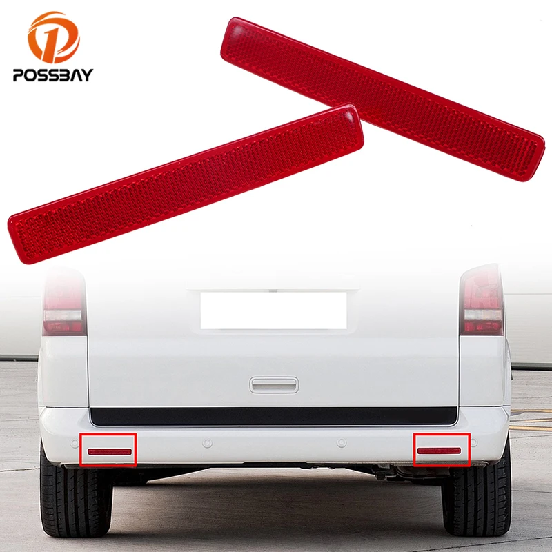 Красный отражатель POSSBAY для VW Caravelle (T5) 2003-2015 светоотражающие наклейки на задний