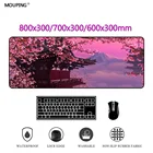 Коврик для мыши с цветами вишни, Сакура, клавиатура, Настольный коврик, аниме, коврик для мыши, розовый, милые игровые аксессуары, Deskmat 800x300, дропшиппинг