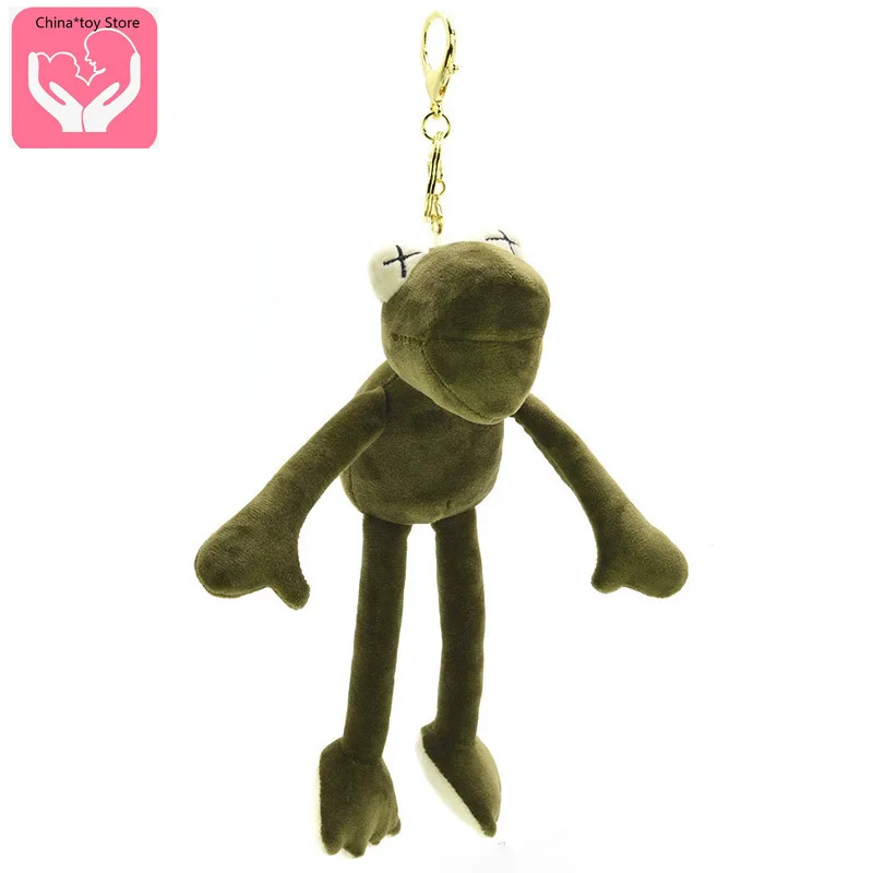 

Ins Long-legged Frog Pendant Keychain Bag Pendant Grab Doll Machine Crystal Super Soft Doll