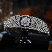 gorgeous rhinestone crowns tiara de noiva meghan markle wedding hair accessories women hair jewelry crystal bridal crown tiaras