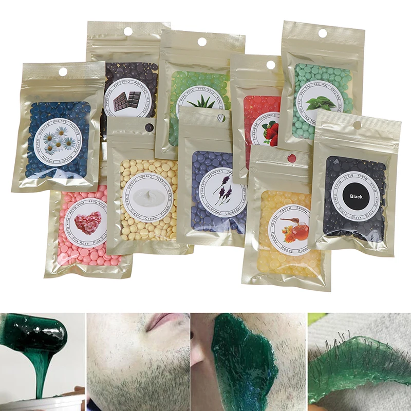 

New 1 Bag for All Types Skin Beauty 100% Brand Depilatory Wax 25g Hot Film Hard Wax Beans Pellet Waxing Bikini Hair Removal Bean