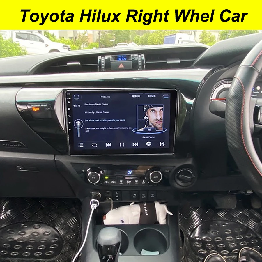 64 ГБ Android 10 0 экран 2Din автомобильный мультимедийный GPS для Toyota Hilux Revo 2016 2017