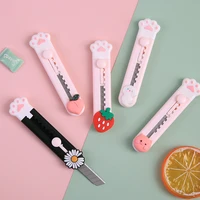 cartoon fruit animal cat paw portable utility knife cute paper cutter cutting razor blade office school supply stationery gift