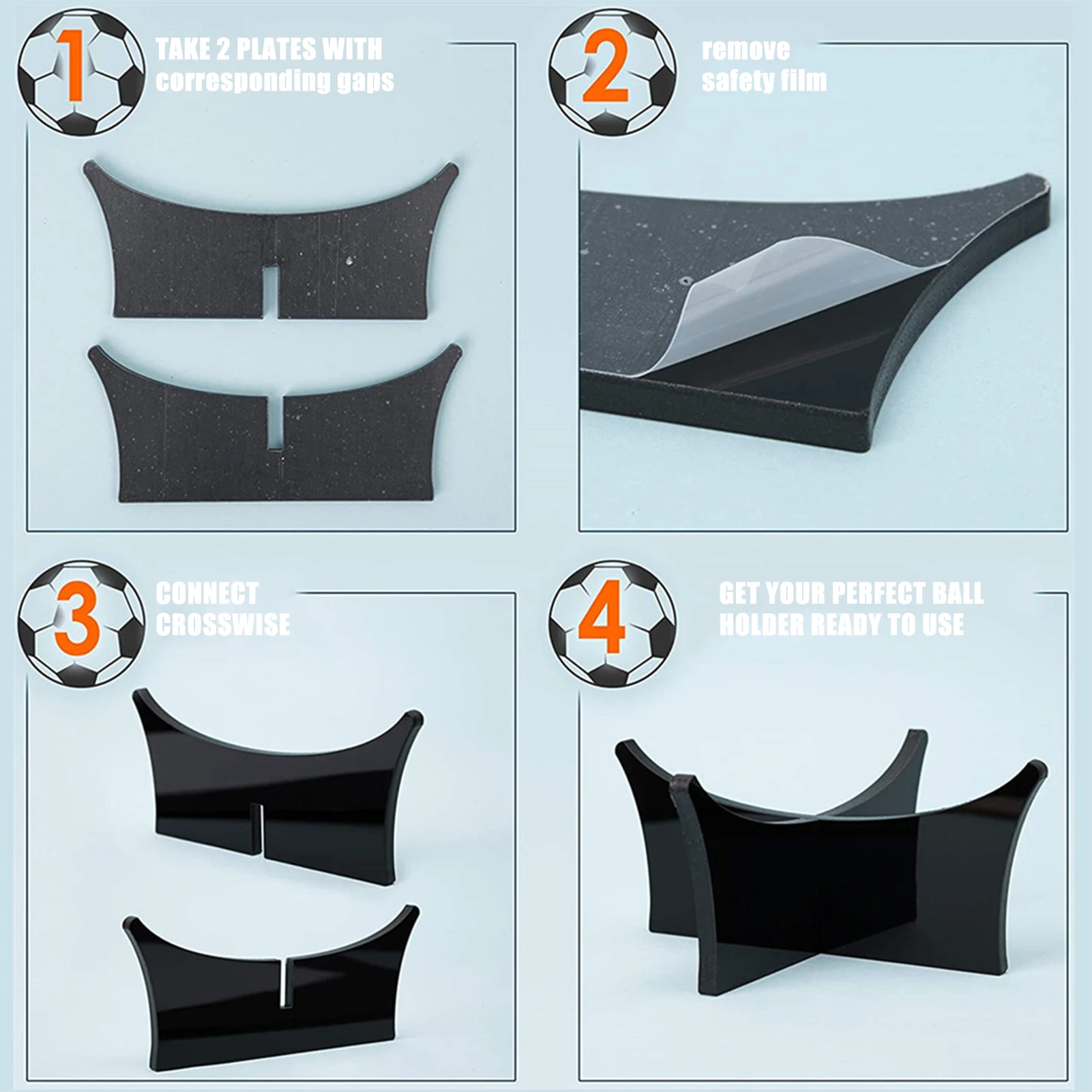 Акриловая подставка для баскетбольных мячей держатель выставки опора кронштейн