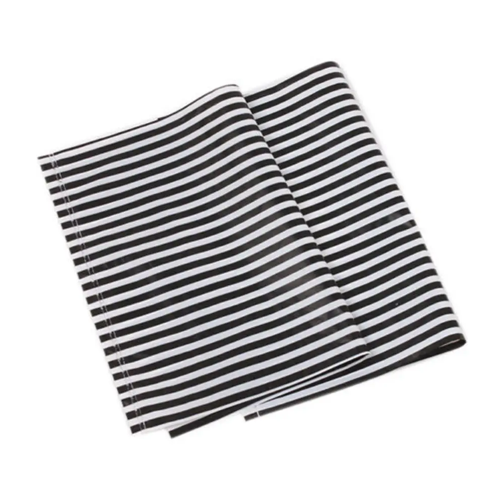 100 шт./пакет пластиковые сумки переноски белая и черная полоса дизайн бутик