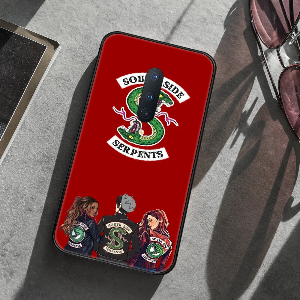 

TV Riverdale Phone Case Cover Hull For 1+ Oneplus 5T 6 6T 7 7T 8 8T Pro black Etui Silicone Hoesjes Luxury Funda 3D Cover