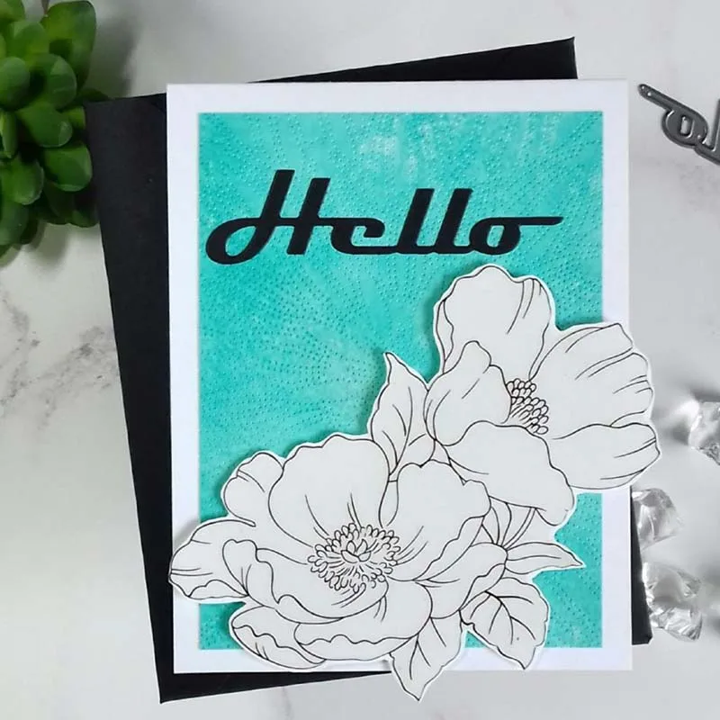 Металлические Вырубные штампы JC Thank You Hello для скрапбукинга букв вырезанный
