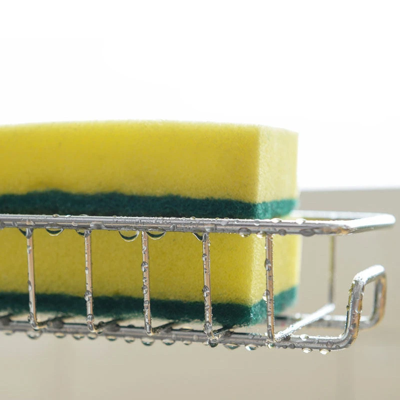 

Kitchen Stainless Steel Sink Organizer Faucet Sink Holder Shelf Soap Sponge Drain Basket Rack Bathroom Storage Hanging Rack