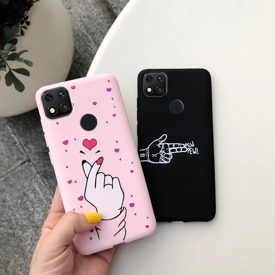 Чехол для Xiaomi Redmi 9C роскошный силиконовый мягкий чехол с забавными буквами
