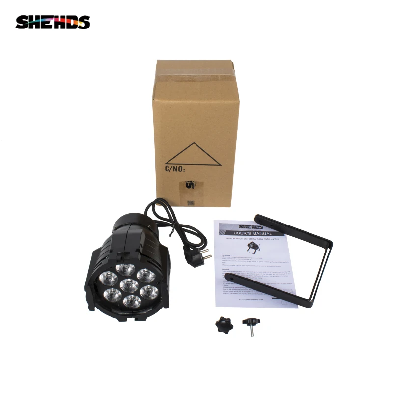 Мини Алюминий сплав 7x18 Вт RGBWA + УФ 6in1 LED Par Светильник DMX512 мыть для ди-Джея свет