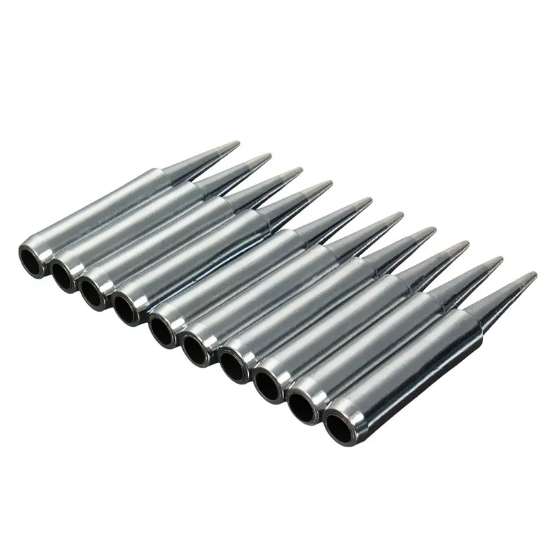 

10pcs 900M-T-B Lead-free Solder Iron Tips for Hakko Soldering Rework Station 41mm X 6mm For 936 937 969 967 etc High Quality