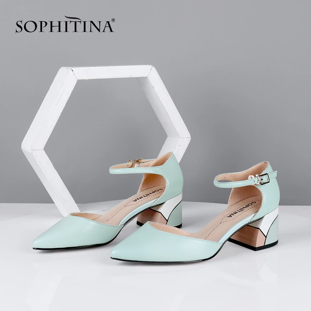 SOPHITINA/летние элегантные женские босоножки Модные высококачественные туфли из