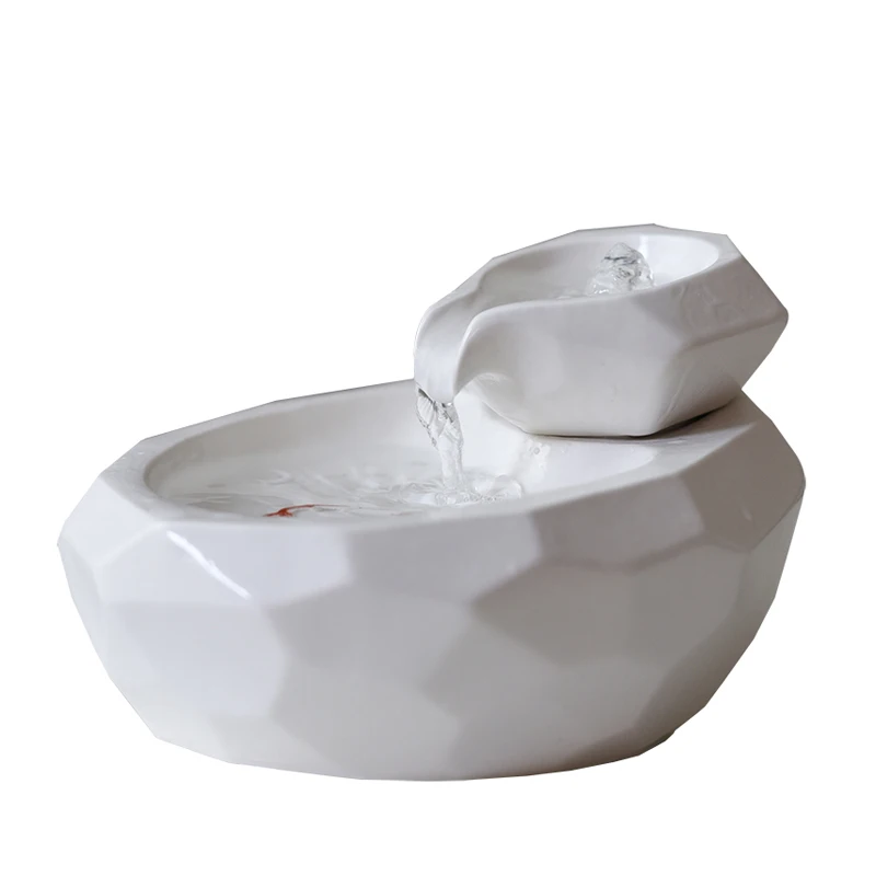 220V Керамика Pet фонтан воды Автоматическая петля небольшие фонтаны водопада