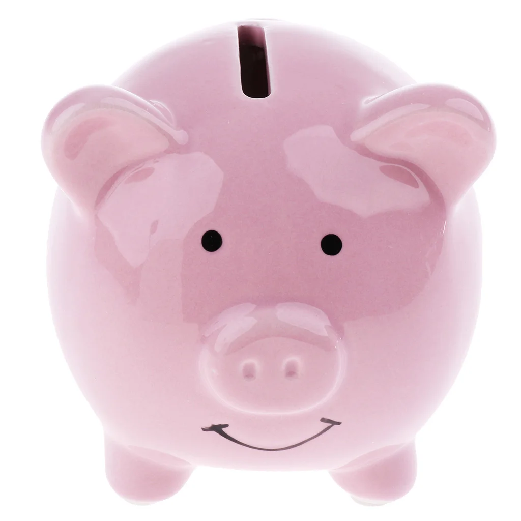 

Cute Ceramic Piggy Bank Saving Cash Coin Money Box Children Toy Kids Gifts