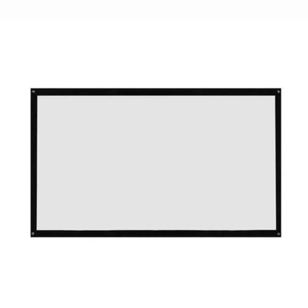 

16:9 Portable Foldable Projector Screen Wall Mounted Home Cinema Theater 3D HD Projection Screen Canvas