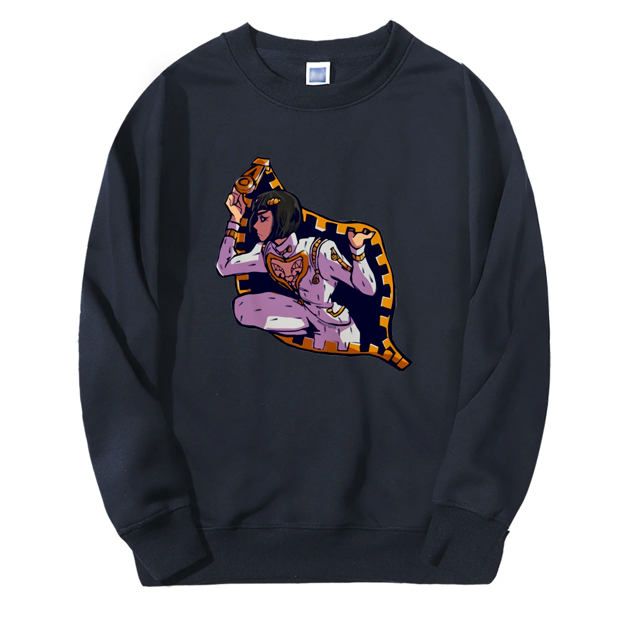 JoJo Необычные Приключения толстовки мужские весна зима мода Липкие Пальцы Bucciarati мужская толстовка флис Harajuku спортивный костюм - Цвет: Dark Blue 6