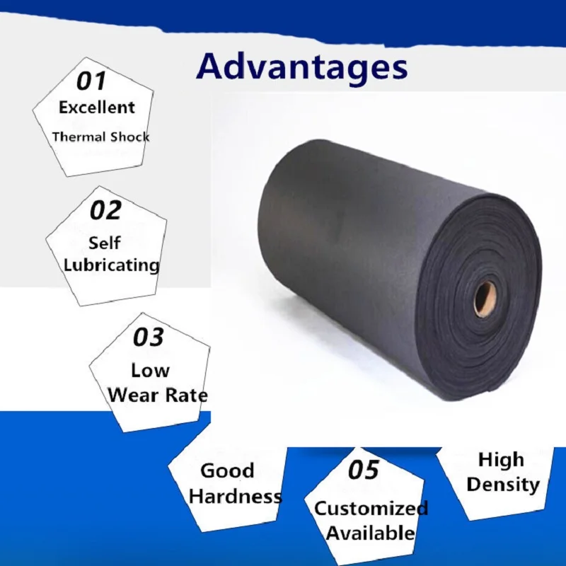 УГЛЕРОДНЫЙ графитовый Войлок на панорамной основе для печей с инертным газом