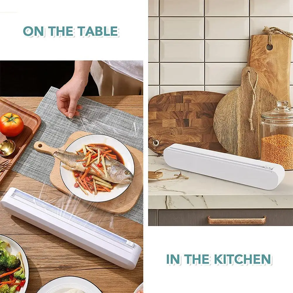 

Новинка 2021, без перфорации, фиксация пищевой пленки, Диспенсер, резак, резак для фольги, пластиковый резак, фотоинструмент