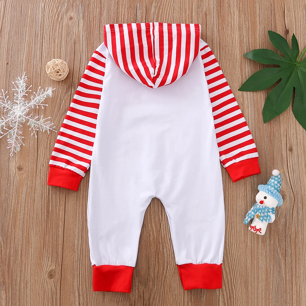 

Baby Long Sleeve Cartoons Letter Hooded Romper Spring Autumn Christmas Thanksgiving Infant Newborn Clothing