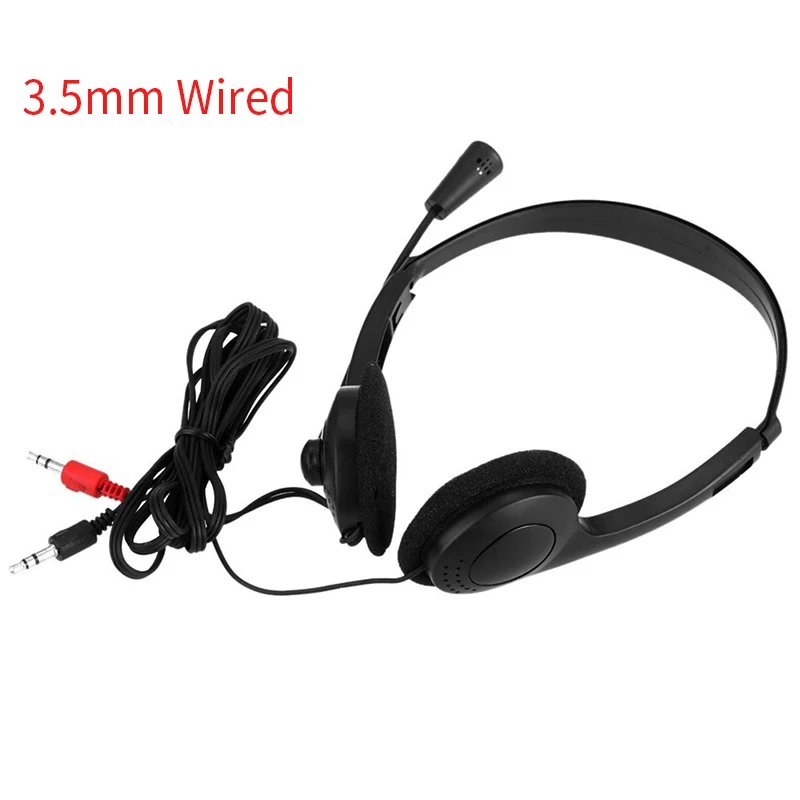 

Wired Headphones With Microphone Over Gaming Ear Headsets Bass Noise Music Stereo Earphone For Computer Laptop Desktop