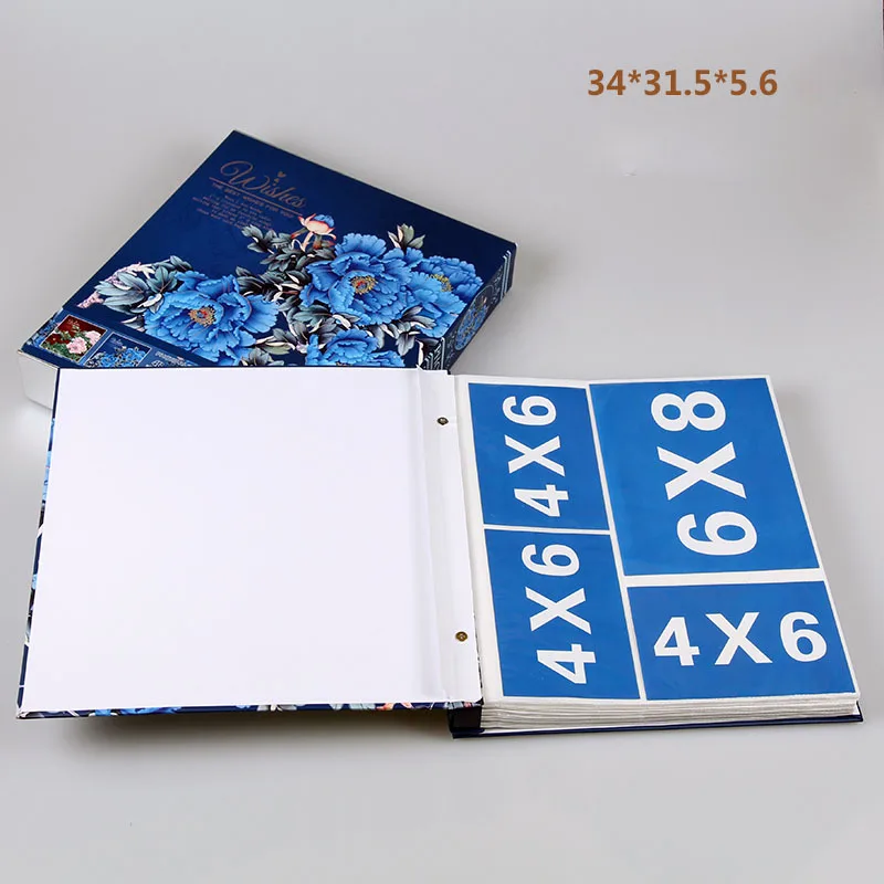 Новый семейный фотоальбом 6 дюймов 480 карманов 8 альбомы Ретро вставка страницы