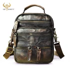 Мужская Дорожная сумка-мессенджер из мягкой натуральной кожи, модный дизайнерский тоут через плечо для планшета 8 дюймов, ранец 04c