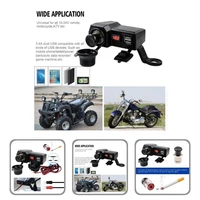 safe stable motorcycle handlebar phone charger durable cigarette socket waterproof for electric scooter