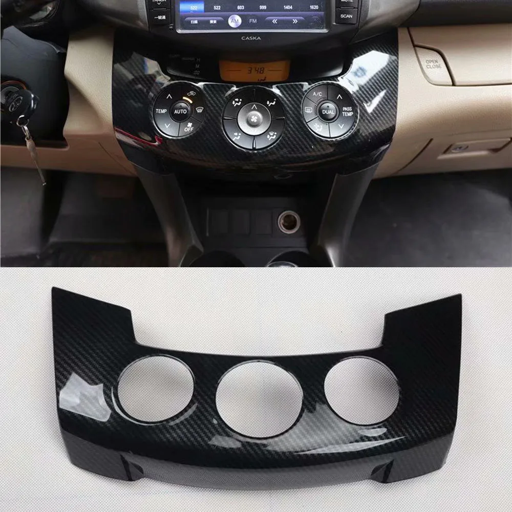 

For Toyota RAV4 2009 2010 2011 2012 Car Dashboard Air Conditioner Adjust Button Panel Cover Styling Moldings Car Accessories