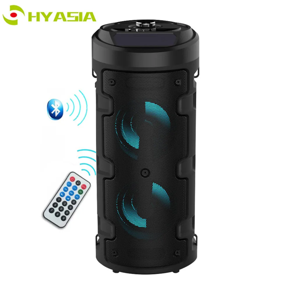 HYASIA беспроводной Bluetooth динамик большой Hi Fi тяжелый бас открытый Портативный AUX/TF