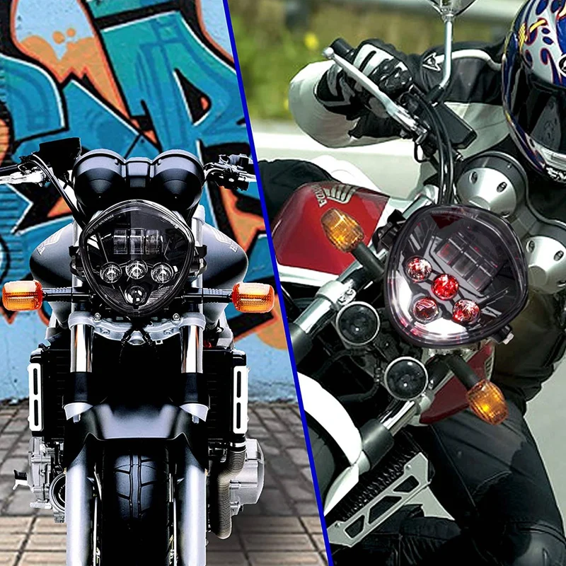 

7 Inch Universal Motorcycle LED Headlight with Bracket Clip for Honda Yamaha Kawasaki Suzuki