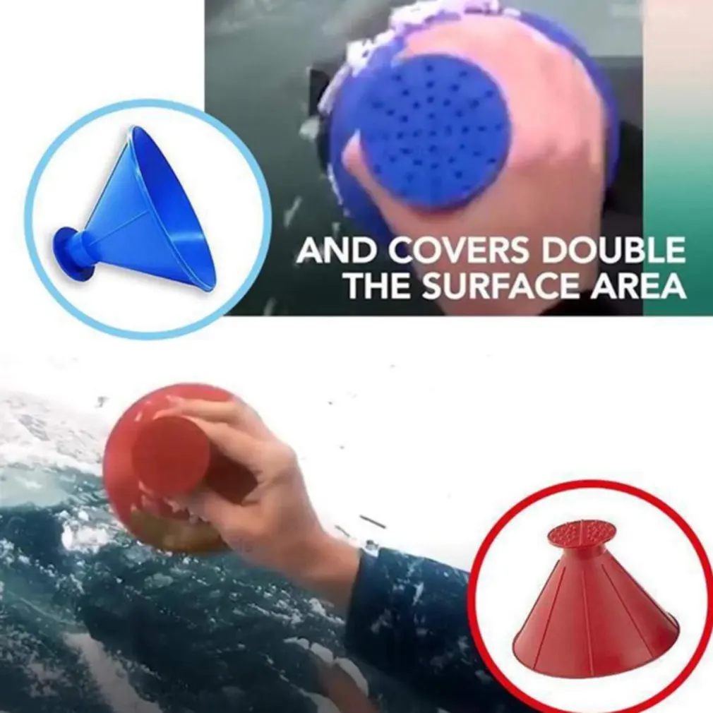 

Car Windshield Snow Remover Multifunctional Refueling Funnel Automobile Pp Plastic Manual Snow Scraper