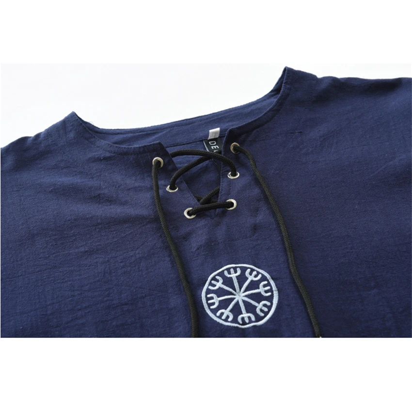 Мужская средневековая рубашка для Хэллоуина косплея сцены среднего возраста