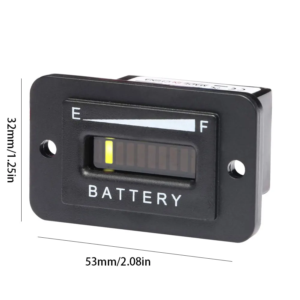

Battery Indicator Capacity Tester Meter Tester Checker for 48V Lead-Acid Battery Voltmeter Tester For Motorcycle Golf Cart Car