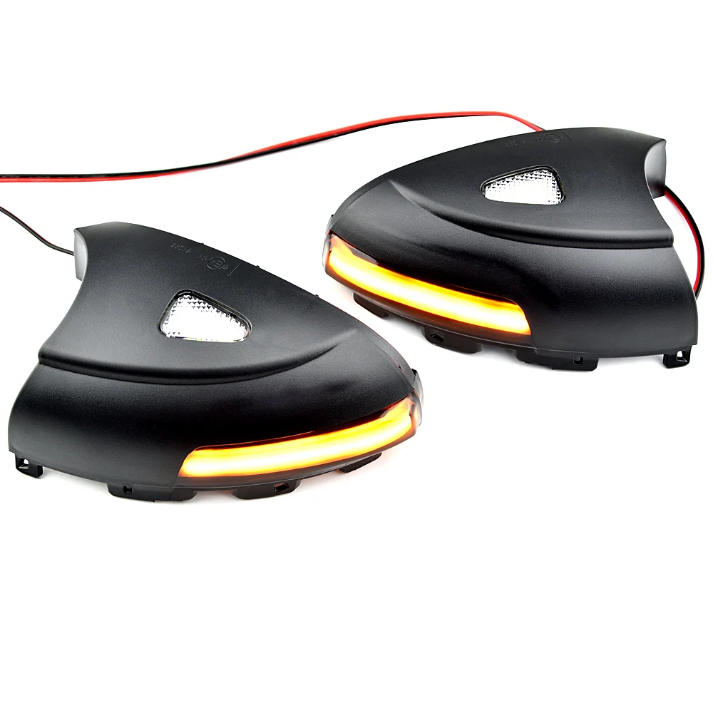 

For VW Volkswagen Tiguan MK1 2008-2016 LED Dynamic Turn Signal Blinker Sequential Side Wing Mirror Indicator Light Puddle Light