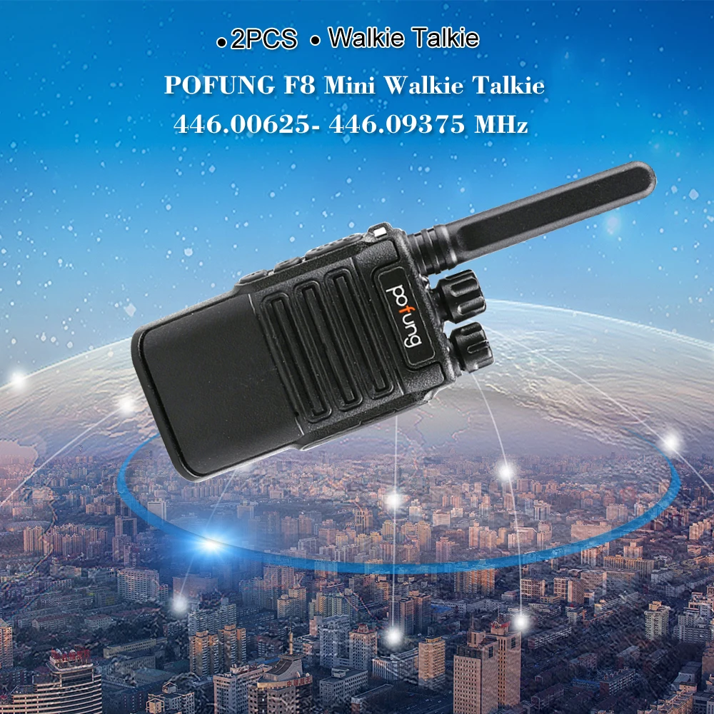 F8 2 шт Мини иди и болтай Walkie Talkie “иди 16CH Портативный Карманный приемопередатчик VOX