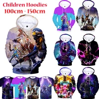 100 160cm children hoodie game 3d hoodies streetwear hip hop warm hoody sweatshirt harajuku victory