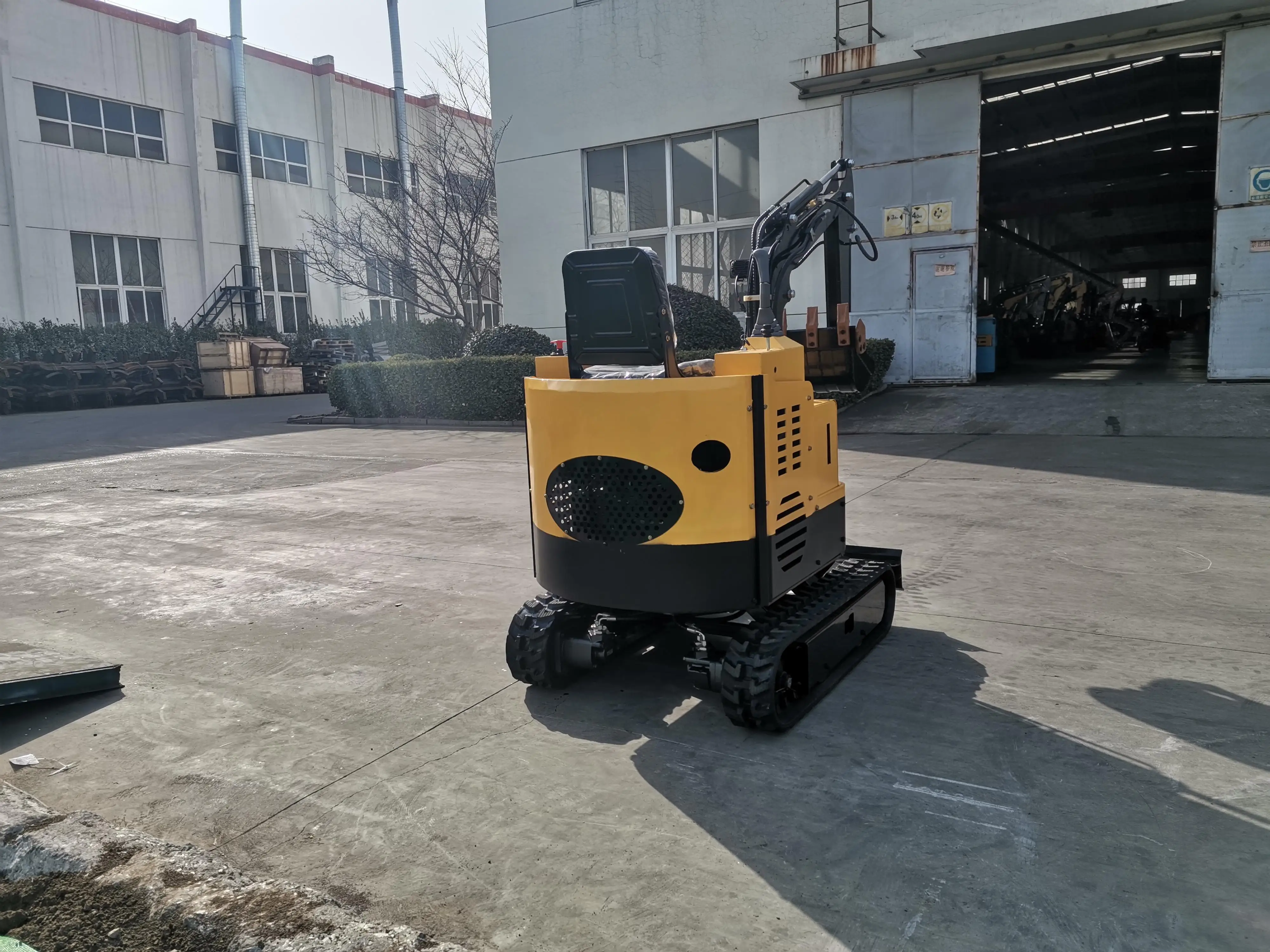 

Miniexcavadora para construccin, con mando hidrulico, 1.5ton, accesorio opcional