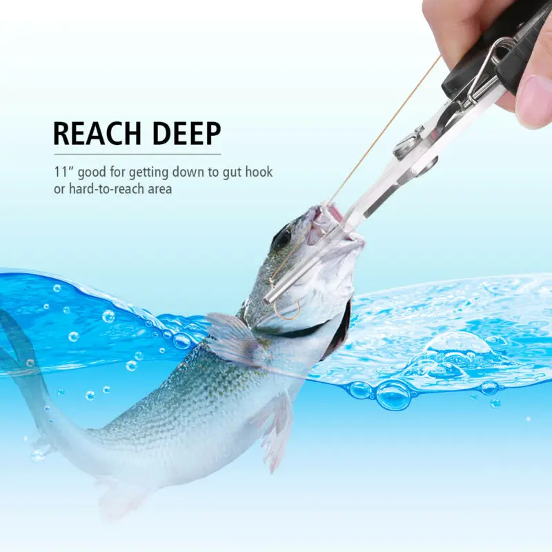 

Fishing Pliers Saltwater Freshwater Hook Remover Line Cutter Stainless Steel