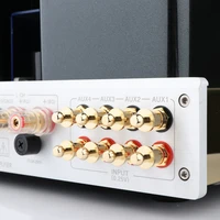 8pcs gold plated rca cap plug short circuit socket phono connector rca shielding jack socket protect cover caps