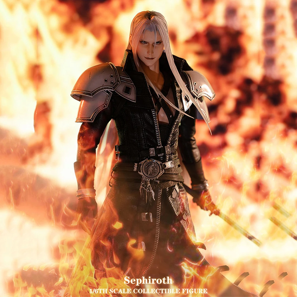 

In Stock 34cm GAMETOYS GT-003 1/6 Scale Male PVC Sephiroth Action Figure Full Set Model Toys for Fans Holiday Gifts