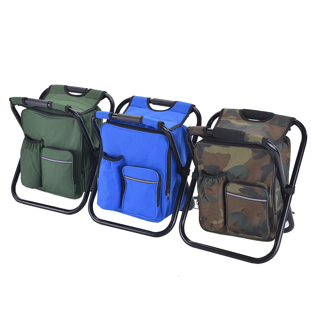 Outdoor Folding Camping Fishing Chair Sturdy Comfortable Stool Portable Backpack Seat Bag Economy | Спорт и развлечения