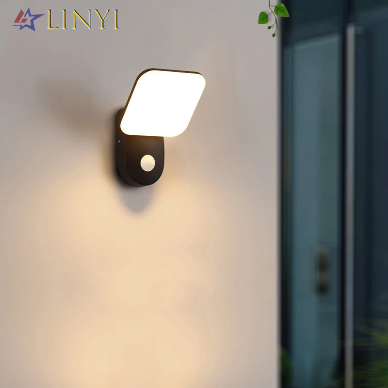 

NEW 12W LED Wall Light Indorr Outdoor Waterproof PIR Motion Sensor Stair Bedroom Wall Lamp Garden Corridor Balcony Porch Lights