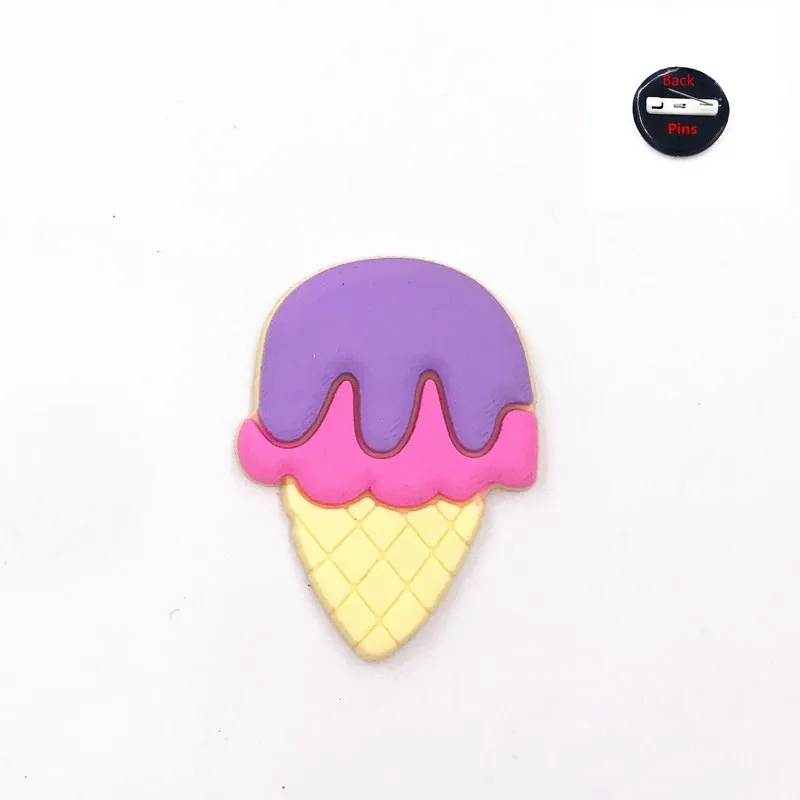10 шт. оптовая продажа броши в виде мультяшного мороженого торта десерта значок