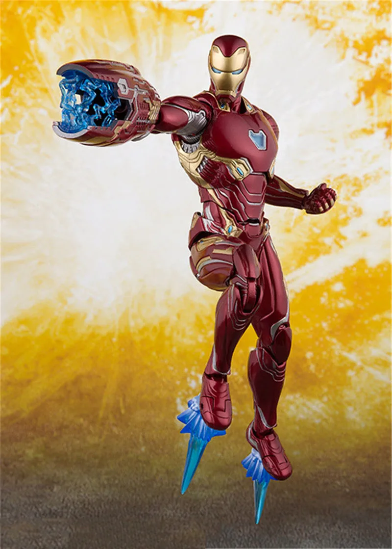 Чудный Фильм Мстители 4 эндигра SHF Железный человек MK50 нано набор оружия 2 фигурка Коллекционная модель игрушки куклы подарок