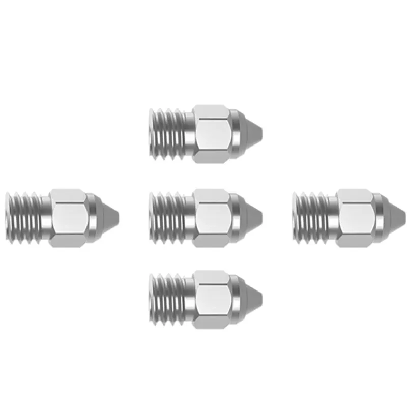 creality official 3d printer parts mk hf nozzle kit 0 25mm 0 4mm 0 6mm 0 8mm 5pcsset copper alloy high temperature resistance free global shipping