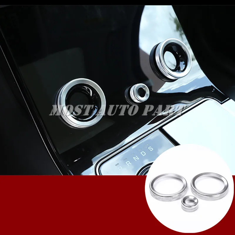 Inner Console Air Condition Knob Trim Cover For Land Rover Range Velar 2017-2021 Blue/Silver/Red Car Decoration | Автомобили и