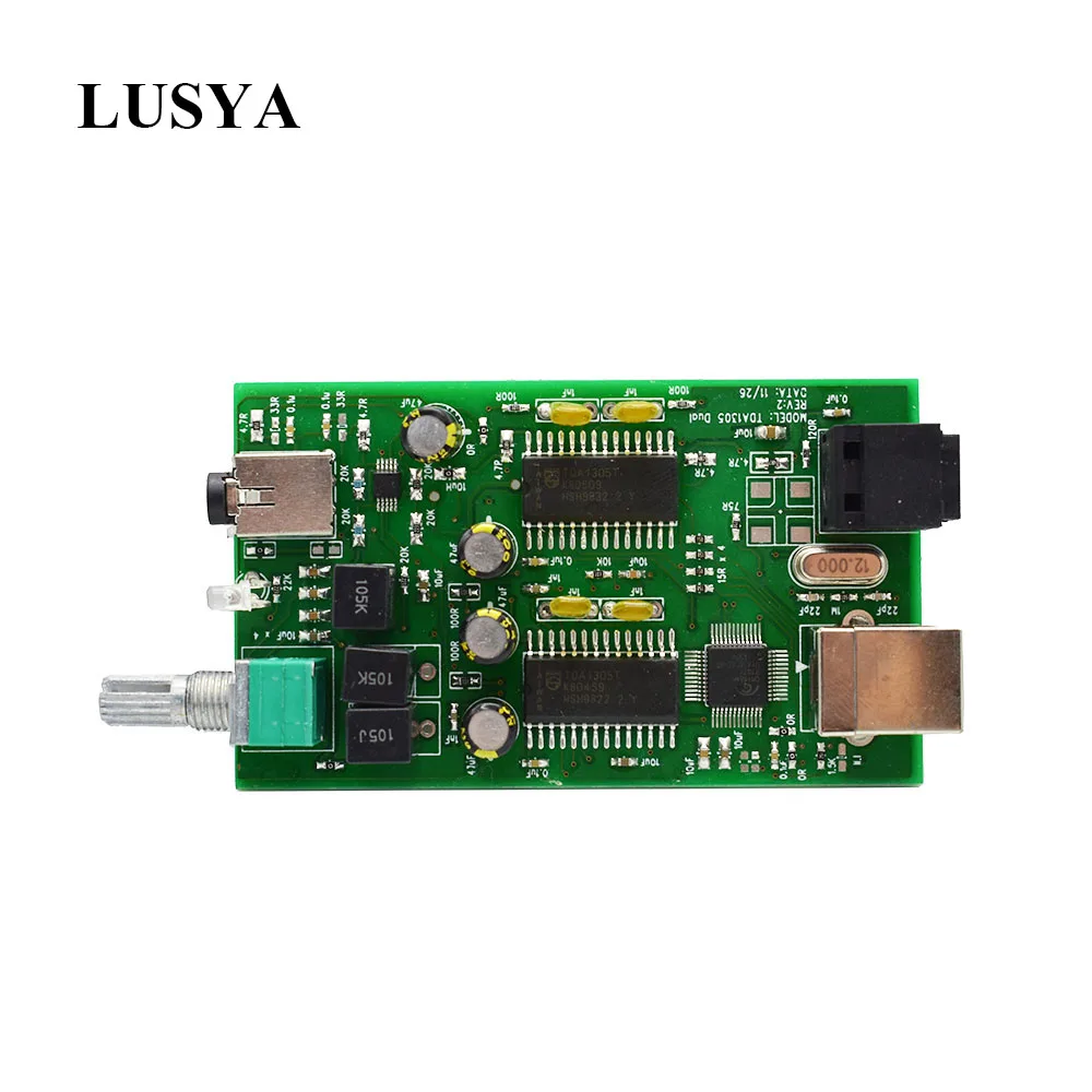 Lusya Hi Fi USB DAC оптический TDA1305T цифро аналоговый конвертер мини усилитель для