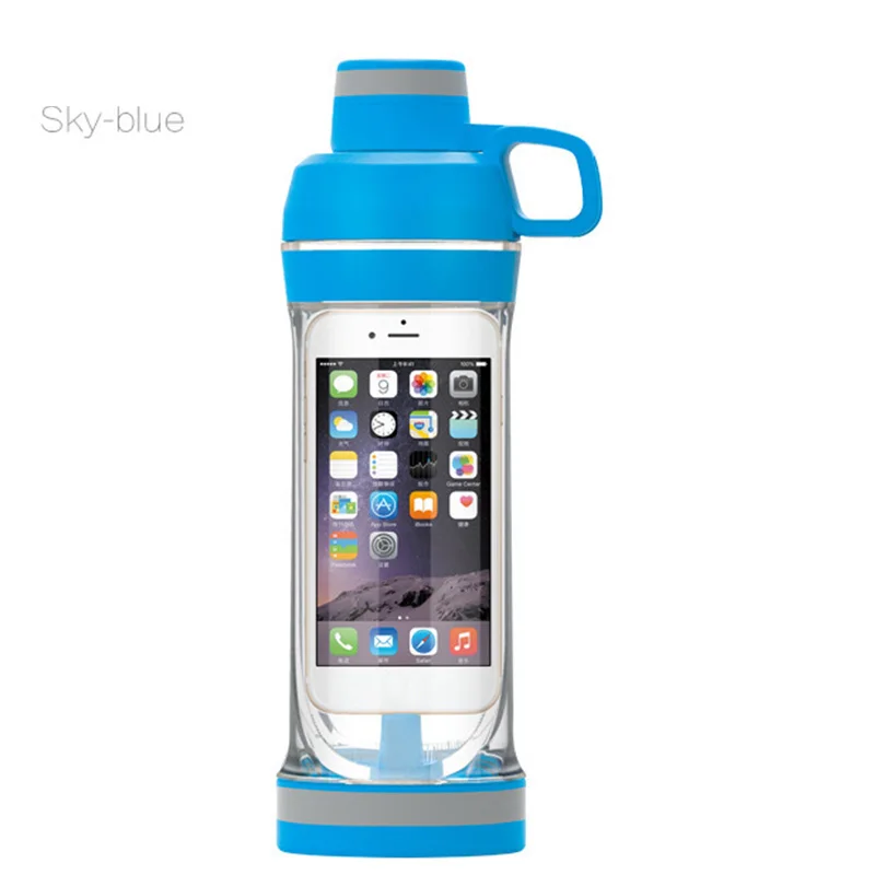 Многофункциональная переносная Питьевая Бутылка герметичная чашка для телефона