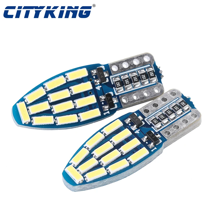 

Super Bright 100X T10 led canbus W5W T10 194 168 t10 24SMD 4014 led NO ERROR Car Auto Bulbs Indicator Light ampoule led Car