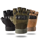 Тактические перчатки спецназ, с открытыми пальцами, для спорта, альпинизма, рыбалки, мужские мотоциклетные перчатки